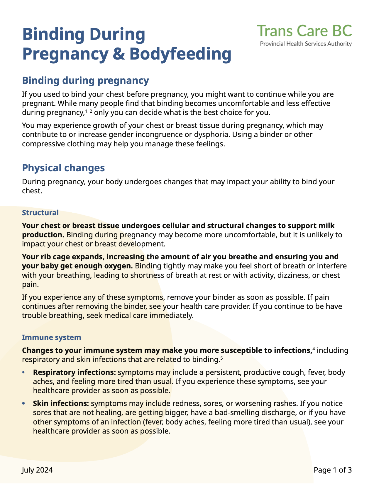 Binding During Pregnancy & Bodyfeeding cover image